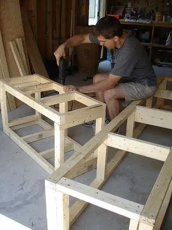 Mudroom bench build